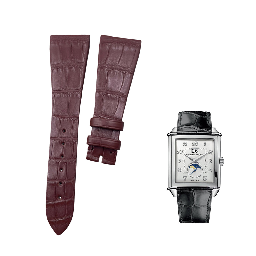 Handcrafted Custom ALLIGATOR Leather Strap for Girard-Perregaux 1945 Series 25805/25815 (Headsnap Version)