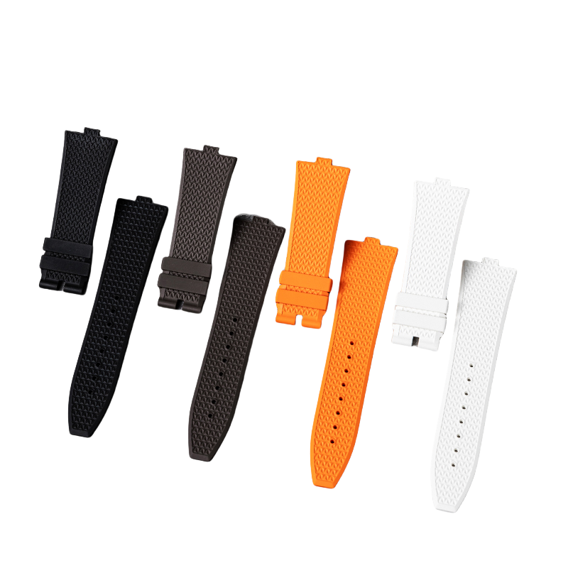 Aviation Grade FKM Fluorine Rubber Watch Band, Specially Made for Vacheron Constantin Overseas 4520V, 5520, 7920V