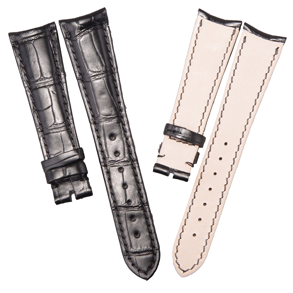 Fits Ulysse Nardin Marine Torpilleur 1183 8156 Alligator Leather Strap, Original Style