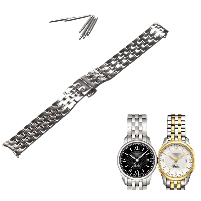 Stainless steel watch band for women, compatible with Tissot T41 Le Locle & T006207A, fits L134 L234