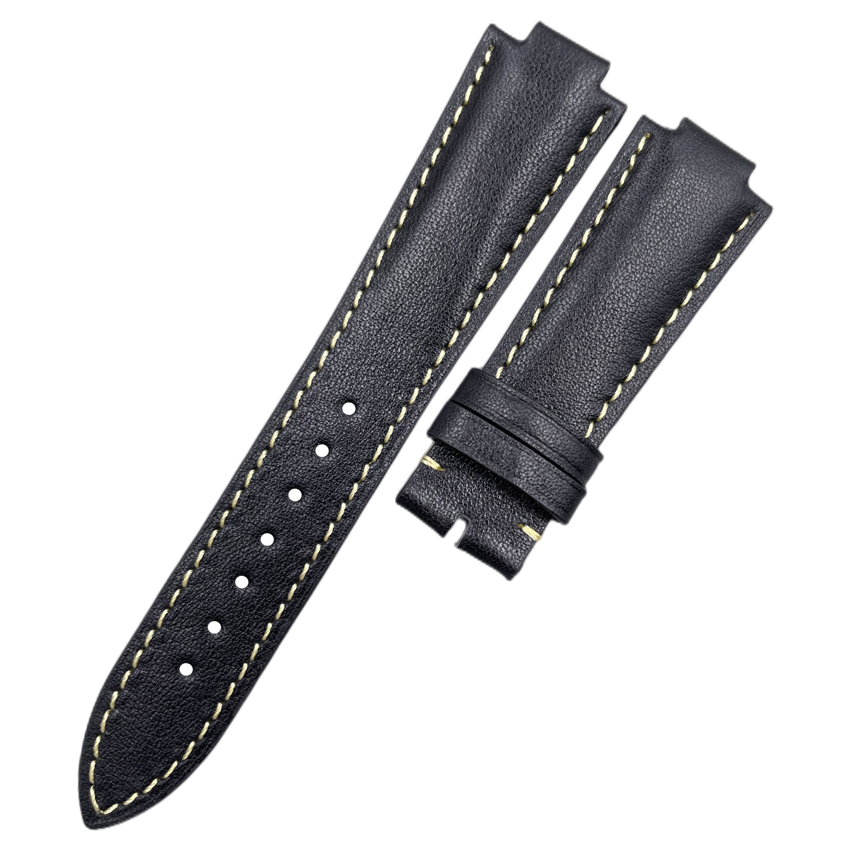 Fits Tudor 91210N North Flag Leather Watch Strap for Men