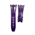 Compatible with Audemars Piguet Royal Oak 26400 Purple ALLIGATOR Strap Handmade Custom