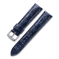 Genuine blue calfskin watch strap for men and women, fits Longines, Breitling, Citizen, Tissot