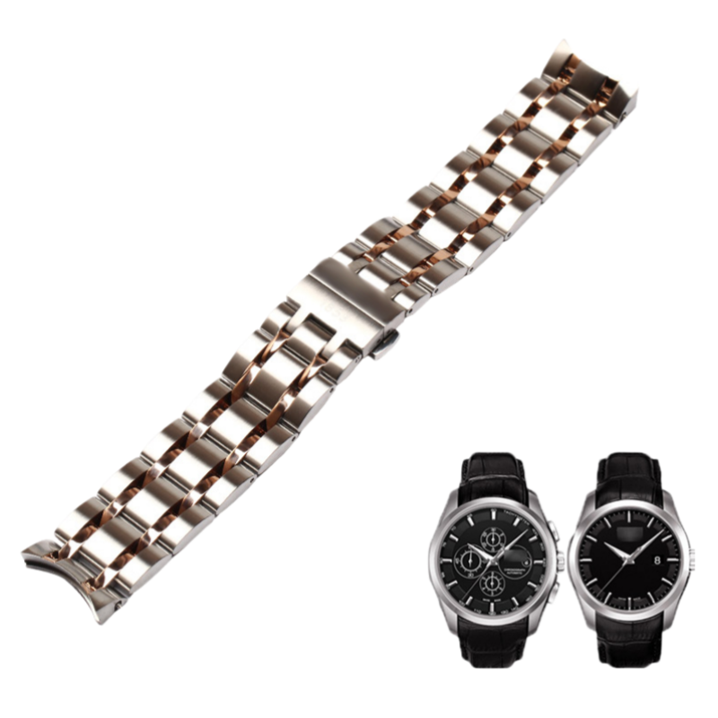 Stainless steel strap compatible with Tissot 1853 Couturier T035627A for men