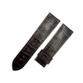 Compatible with Cartier Tank London Dark Brown ALLIGATOR Bamboo Pattern Strap