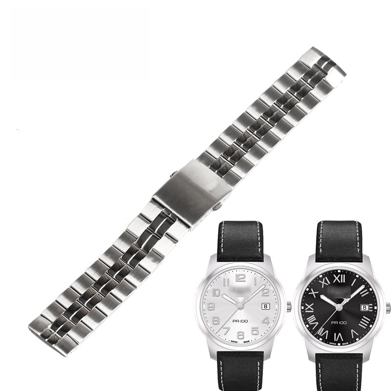 Stainless steel watch bracelet for men and women, compatible with Tissot PR100 T049 T049407A220
