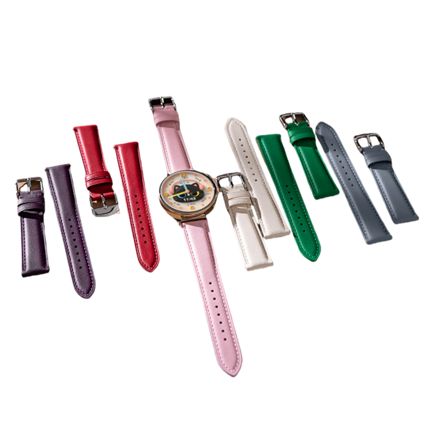 Genuine leather watch strap for women, soft and thin cowhide, fits Longines, Tissot, Armani, Huawei, Citizen, CK