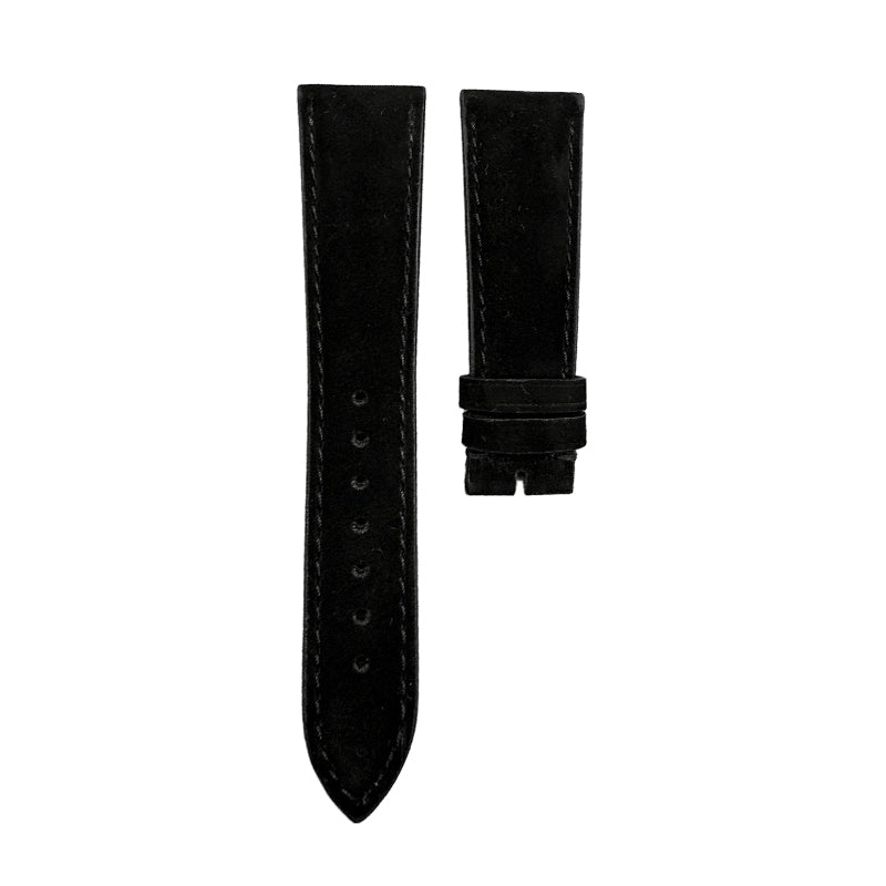 Compatible with Nomos Black Suede Strap Handmade Custom Strap