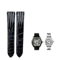 Fits Cartier Roadster W62025V3 W6206018 Quick Release Genuine Leather & Alligator Watch Strap, For Men & Women