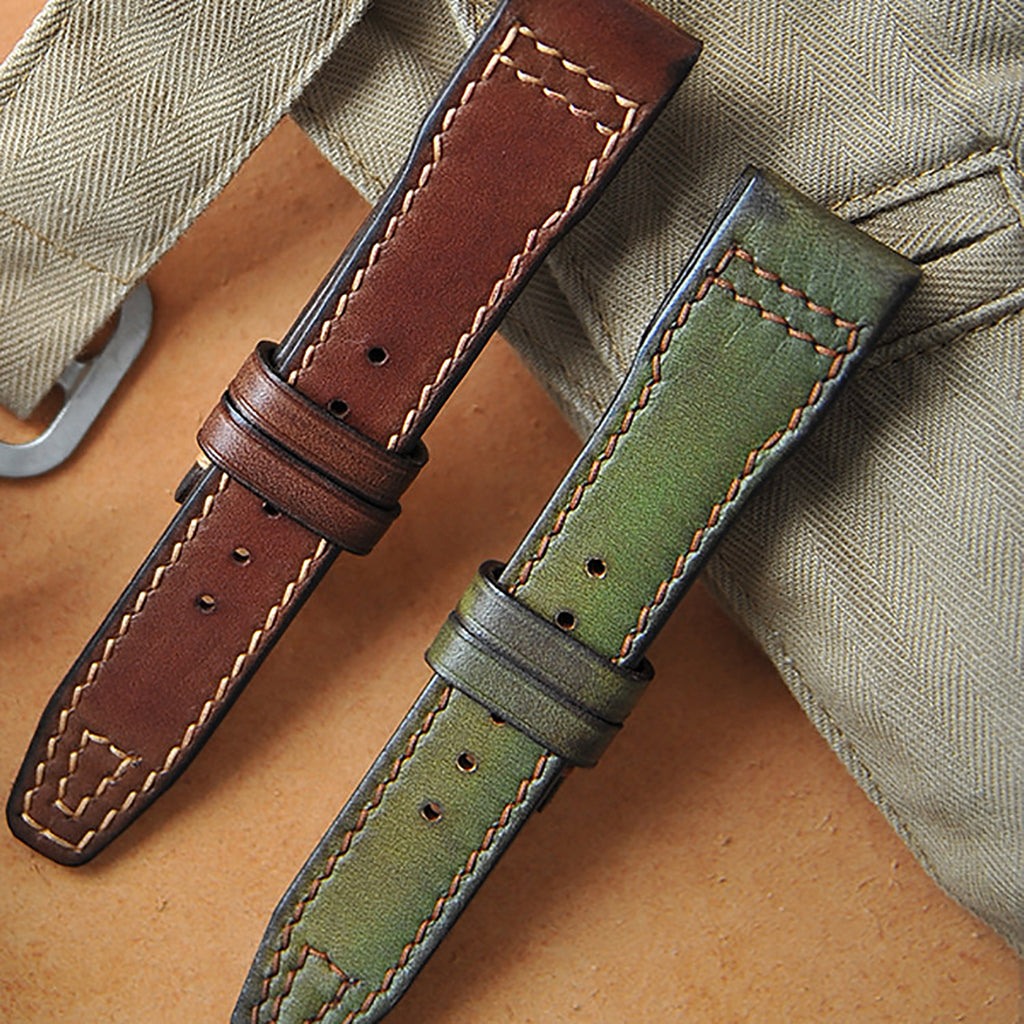 Vintage Cowhide Leather Original Strap for IWC Big Top Gun Watch - Men's Pilot Collection