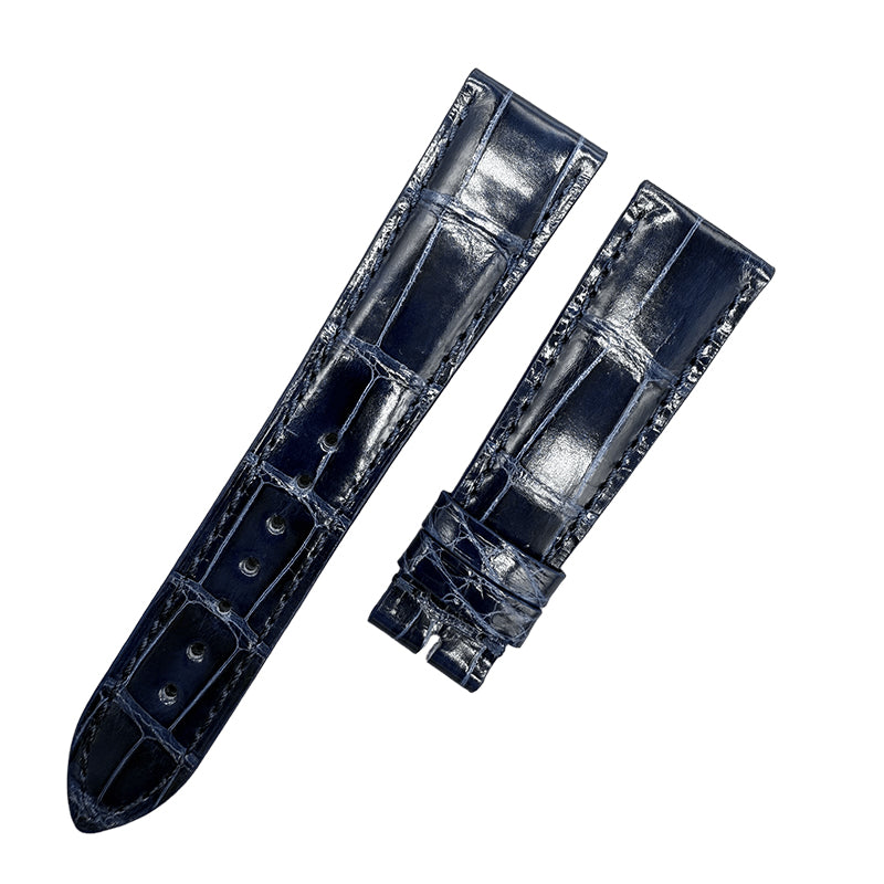 Compatible with Corum Polished ALLIGATOR Strap Pin Buckle Style Custom Strap