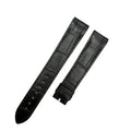Compatible with Ulysse Nardin Marine Series Curved End ALLIGATOR Strap