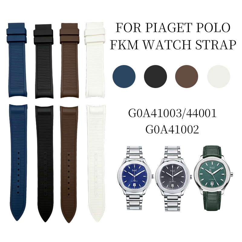 FOR PIAGET POLO G0A41003/44001/41002 FKM WATCH STRAP