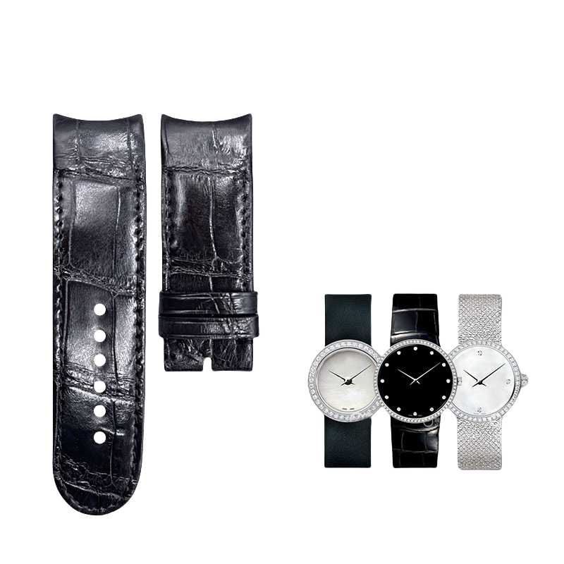 Compatible with Dior La D de Dior, genuine leather watch strap, hand - customized for women