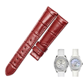 Replacement genuine leather watch strap for women, compatible with Tissot PRC 100/T22/T008 PRC 100 series