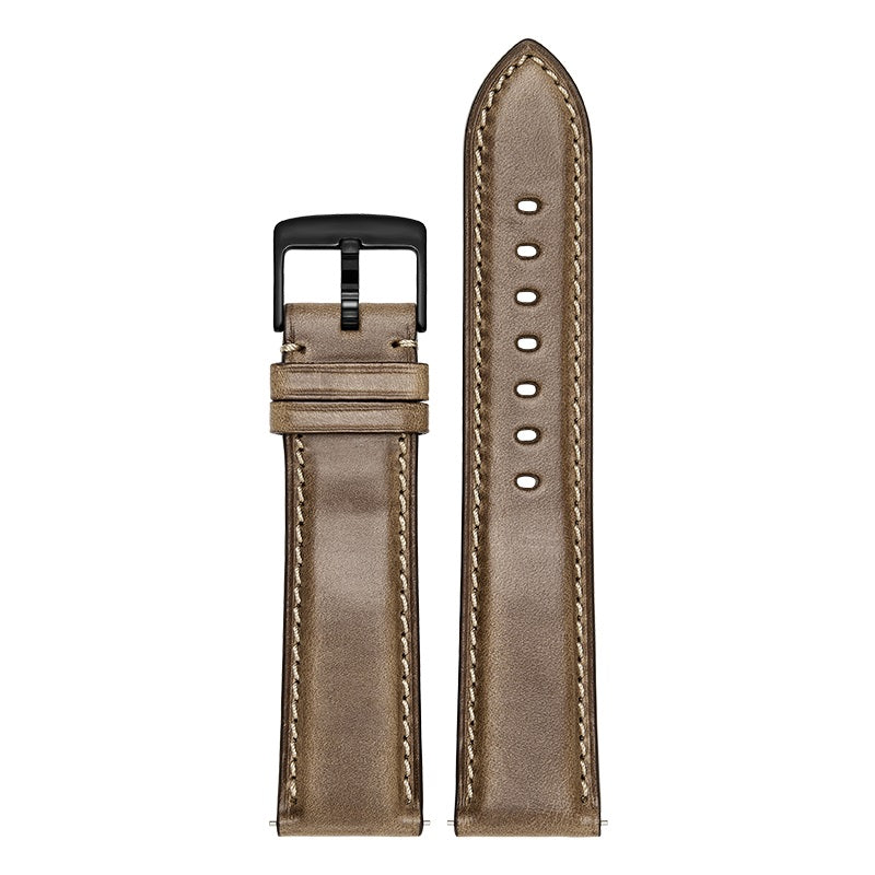Men's genuine leather vintage frosted cowhide watch strap with quick release, fits IWC, Longines, Omega, Jaeger-LeCoultre, Mido, Tissot