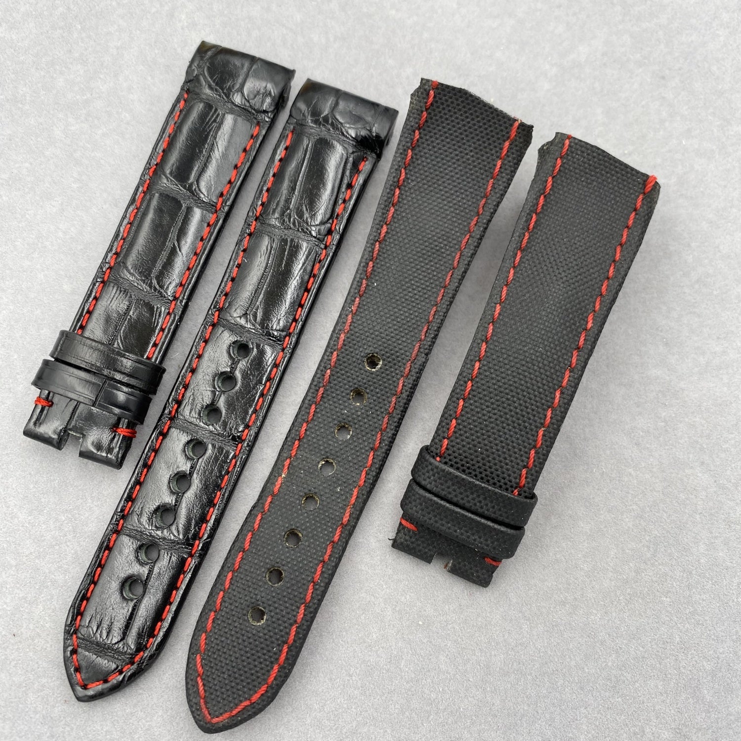 19mm Crocodile Leather Watch Strap Compatible with Glashütte Original