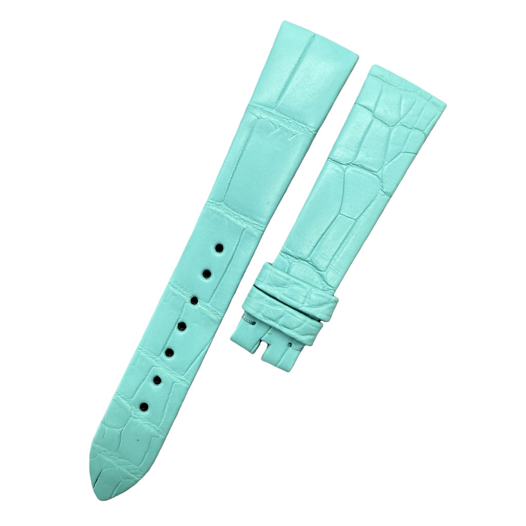 Alligator Leather Watch Strap for BVLGARI LVCEA Series - Women's Tiffany Blue Alligator Leather Watch Strap