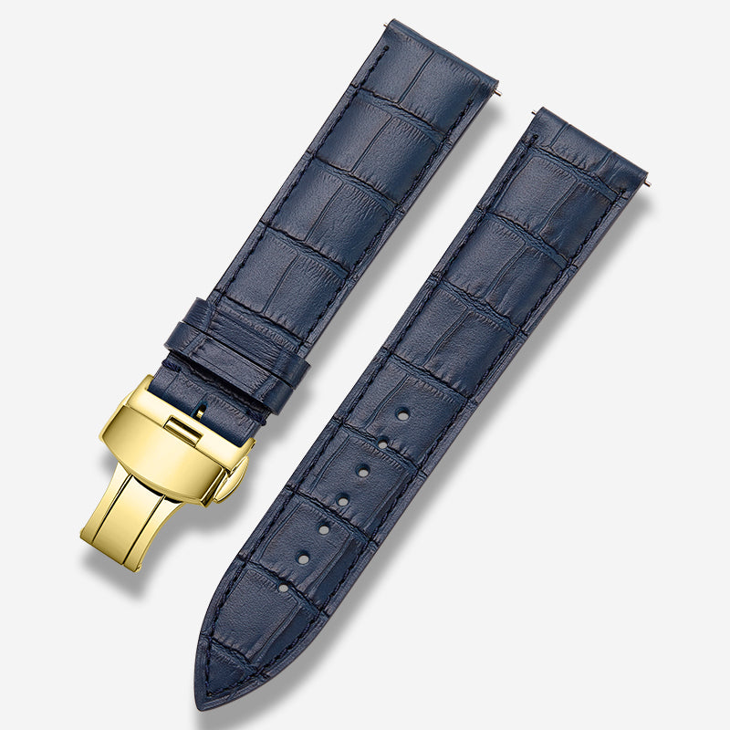 Genuine Italian calfskin watch strap for men and women, fits Tissot, Omega, IWC, Longines