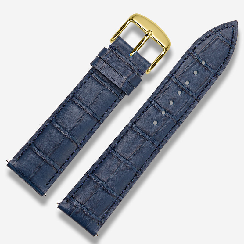 Italian genuine calfskin watch strap for men and women, fits Tissot, Omega De Ville Prestige (424.13.40.20.02.001), IWC, Longines