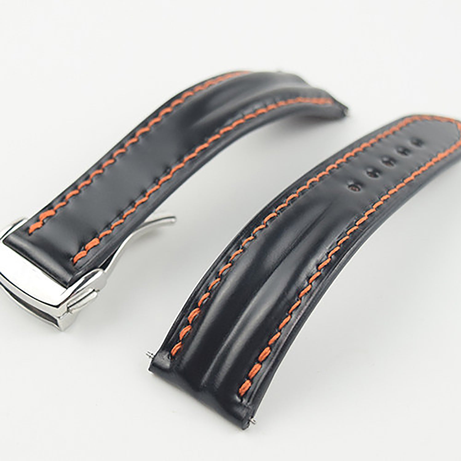 Horween Calfskin Leather Strap for Omega De Ville, Seamaster 300, and Speedmaster