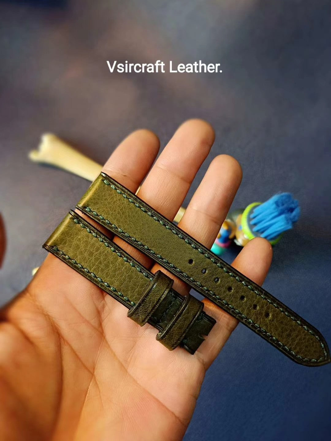Handmade Cowhide Watch Strap Customization - Vintage Mulan Texture, Matte Finish, Italian Soft & Durable, Thickened, American Pin Buckle