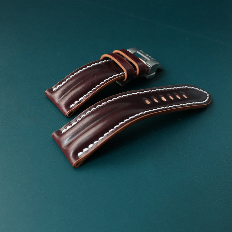 New Year's Limited Horsehide Leather Watch Strap - Handmade Custom, Vintage & Premium Style - Compatible with Panerai Watches