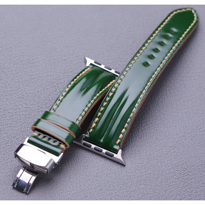 Handcrafted Horsehide Watch Strap - Universal for Apple Watch & Huawei Smart Watches, Multi-Color Options