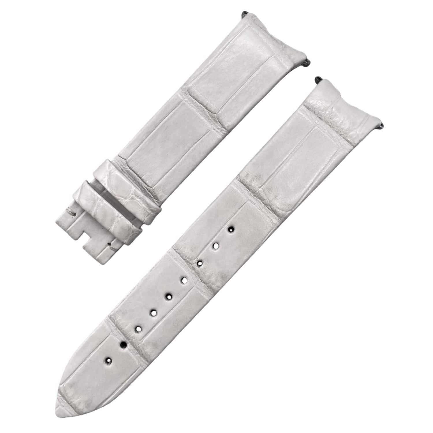 Alligator Leather Watch Strap for Piaget Limelight Gala 69 Series G0A41260 - Light Grey