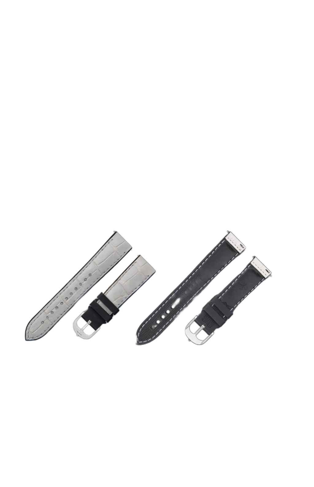 Fits Omega, Tudor, Rolex, IWC Watch Straps – ALLIGATOR Leather with Rubber Insert Watch Strap