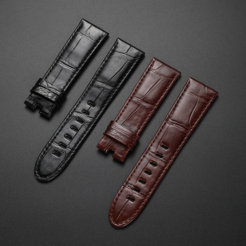 Premium Genuine Alligator & Leather Watch Band for Montblanc Star Legacy, Timewalker, 4810 Series, Original Style Men's Watch Strap