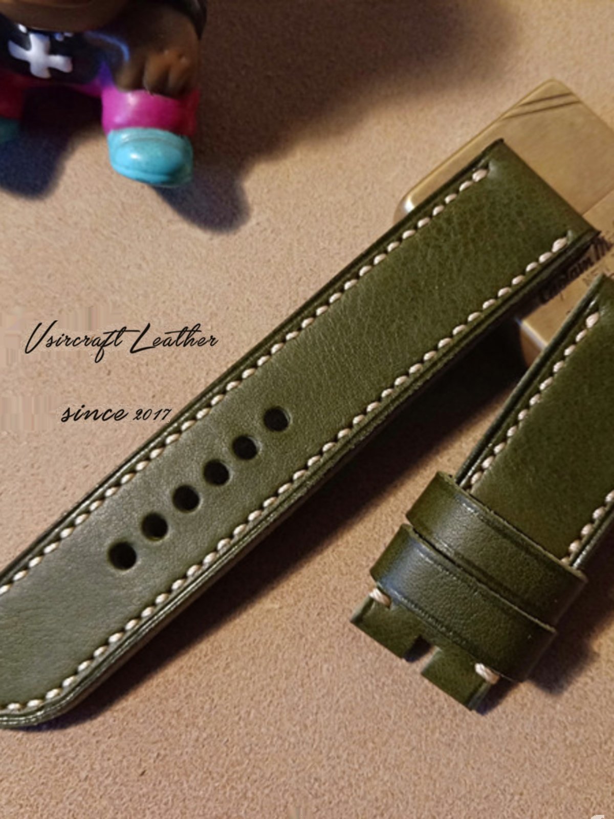 Handmade Cowhide Watch Strap Customization - Vintage Mulan Texture, Matte Finish, Italian Soft & Durable, Thickened, American Pin Buckle