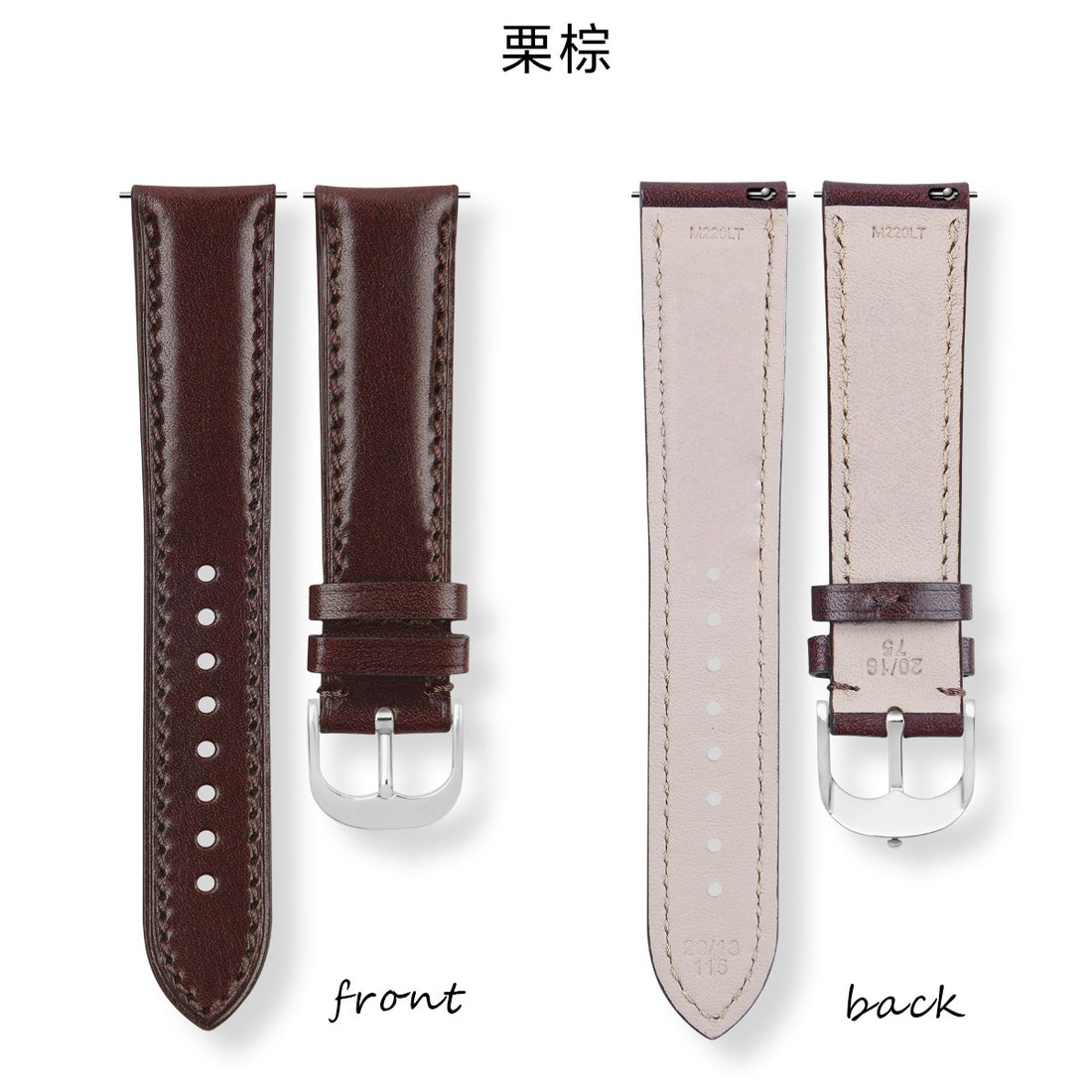 Fits Omega, Mido, Tissot, Longines, DW calfskin watch strap