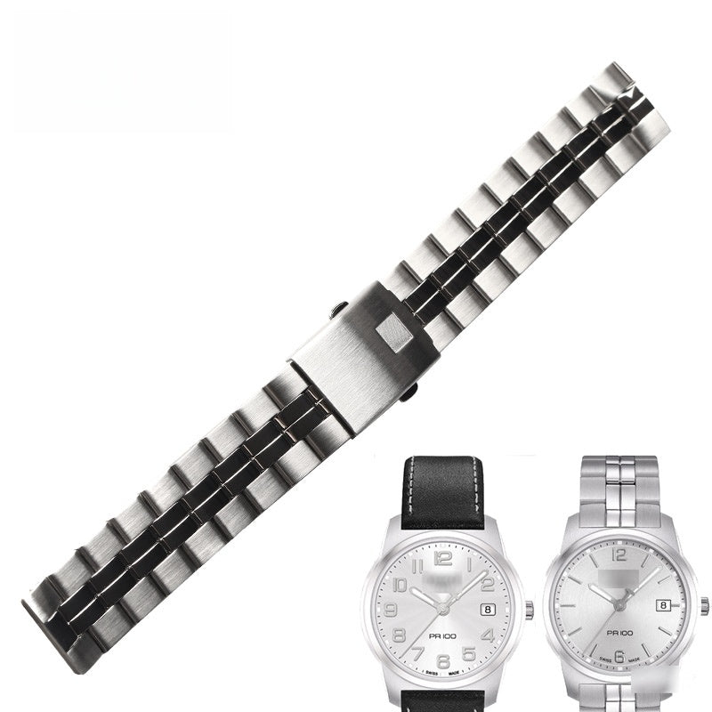 Stainless steel watch bracelet for men and women, compatible with Tissot PR100 T049 T049407A220