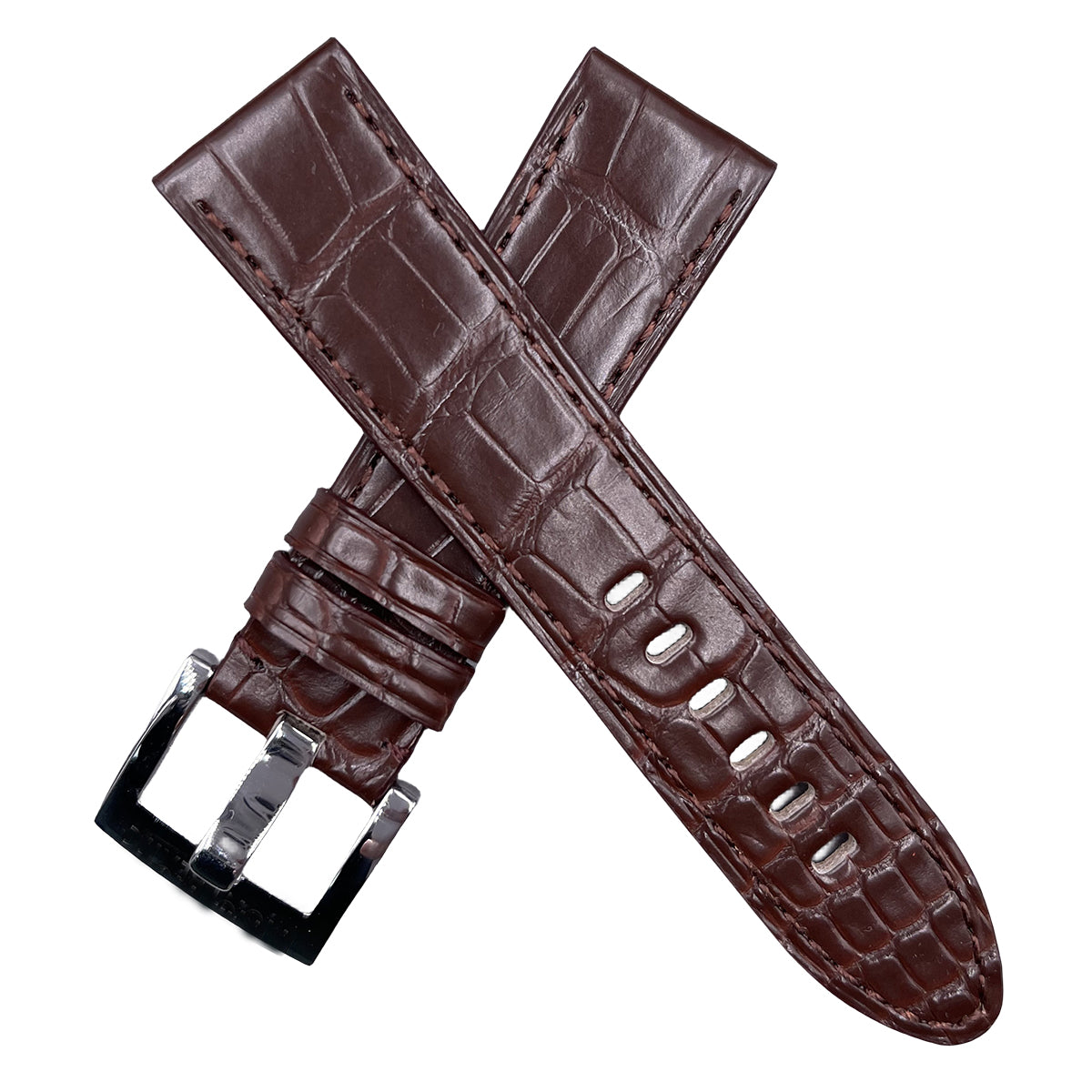 Fits Montblanc Timewalker, Star, Heritage 22mm Alligator & Leather Watch Strap