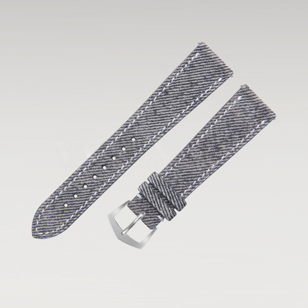 Fits Patek Philippe calfskin fabric-textured watch strap