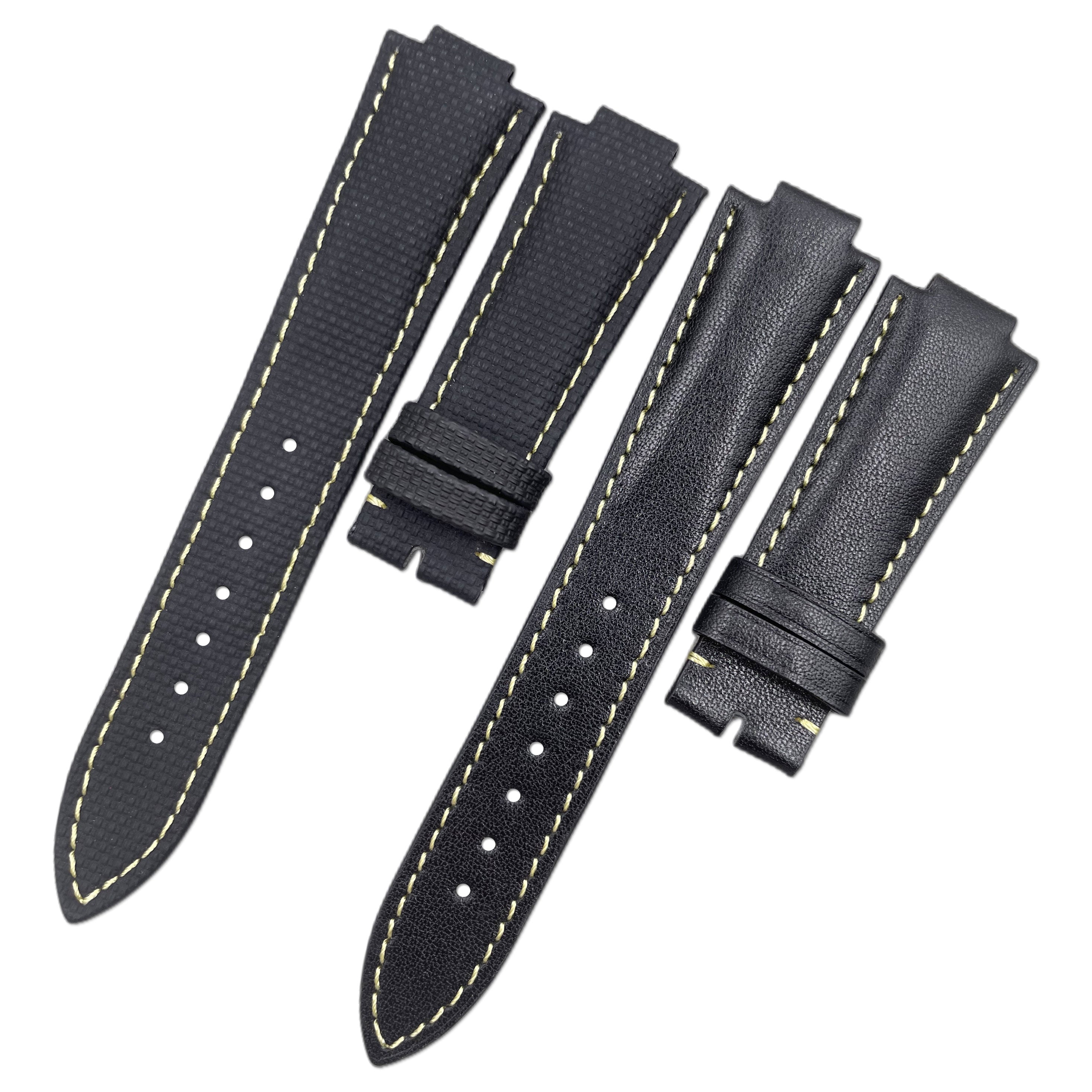 Fits Tudor 91210N North Flag Leather Watch Strap for Men