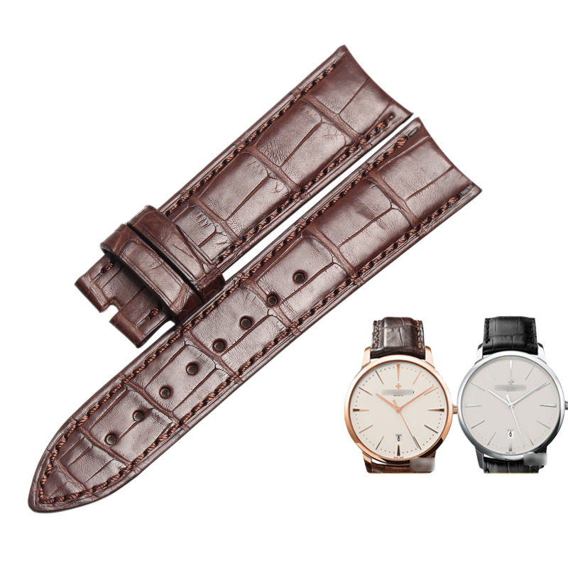 American ALLIGATOR leather watch strap, compatible with VC Vacheron Constantin Patrimony 85180/811801274