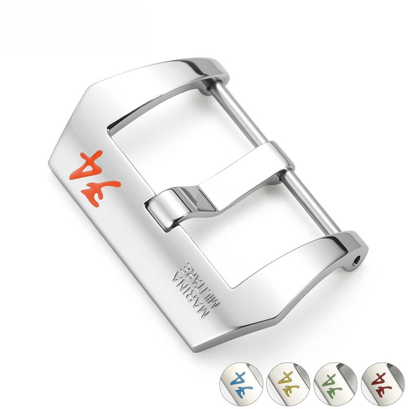 Watch Clasp for Panerai, Watch Accessories 24mm 316L Stainless Steel 74 Number Clasp Pin Buckle
