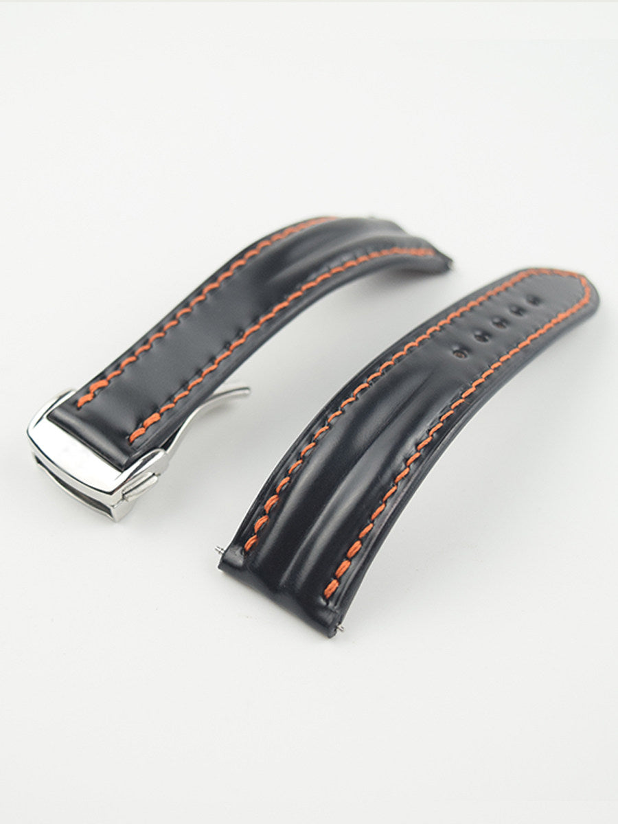 Horween Calfskin Leather Strap for Omega De Ville, Seamaster 300, and Speedmaster