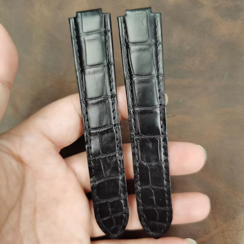 Custom Genuine Alligator Leather Watch Strap, For Men &amp; Women, Fits IWC, Omega, Cartier, Jaeger-LeCoultre, Patek Philippe