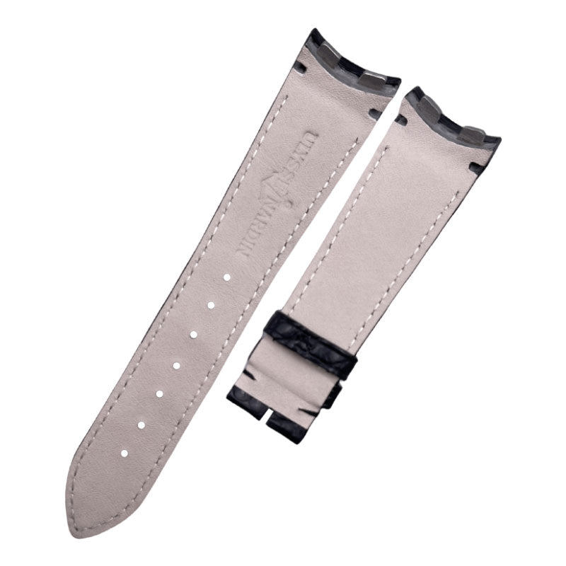 Fits Ulysse Nardin Marine Torpilleur 675-01 Alligator Leather Watch Strap, Handmade Custom Men's Strap