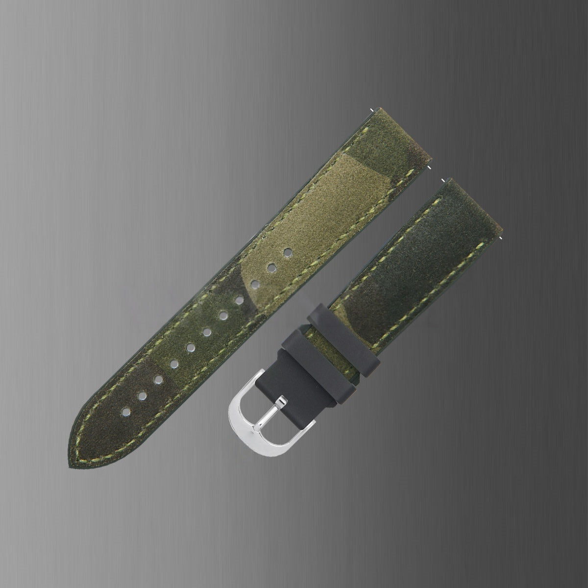 Fits Omega, Tudor, Rolex, IWC Watch Straps – Italian Suede with Rubber Insert Watch Strap