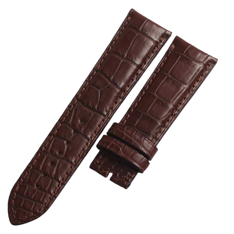 Genuine alligator watch strap, replacement for V.C Constantin Patrimony 86020, 22MM curved end