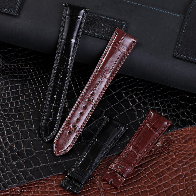 Genuine Alligator Watch Strap for Patek Philippe 5227G 5146R 6140G 5002P, Original Style Replacement Band