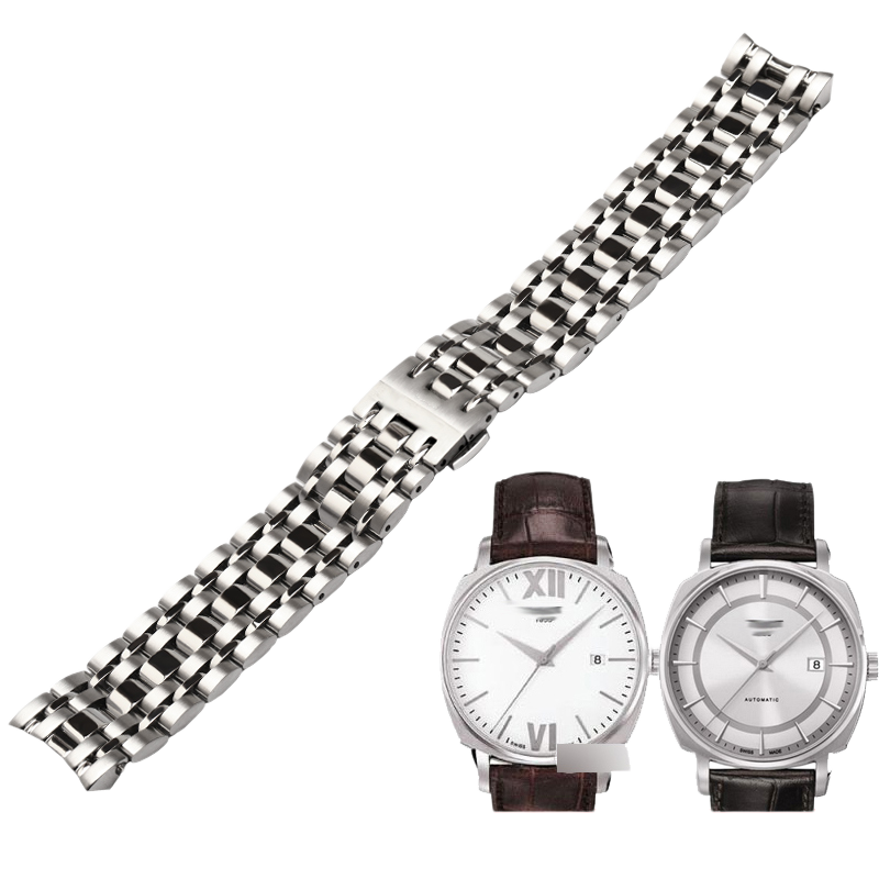 Stainless steel watch band for Tissot 1853 T059 Gentleman, fits T059507A / T059528A