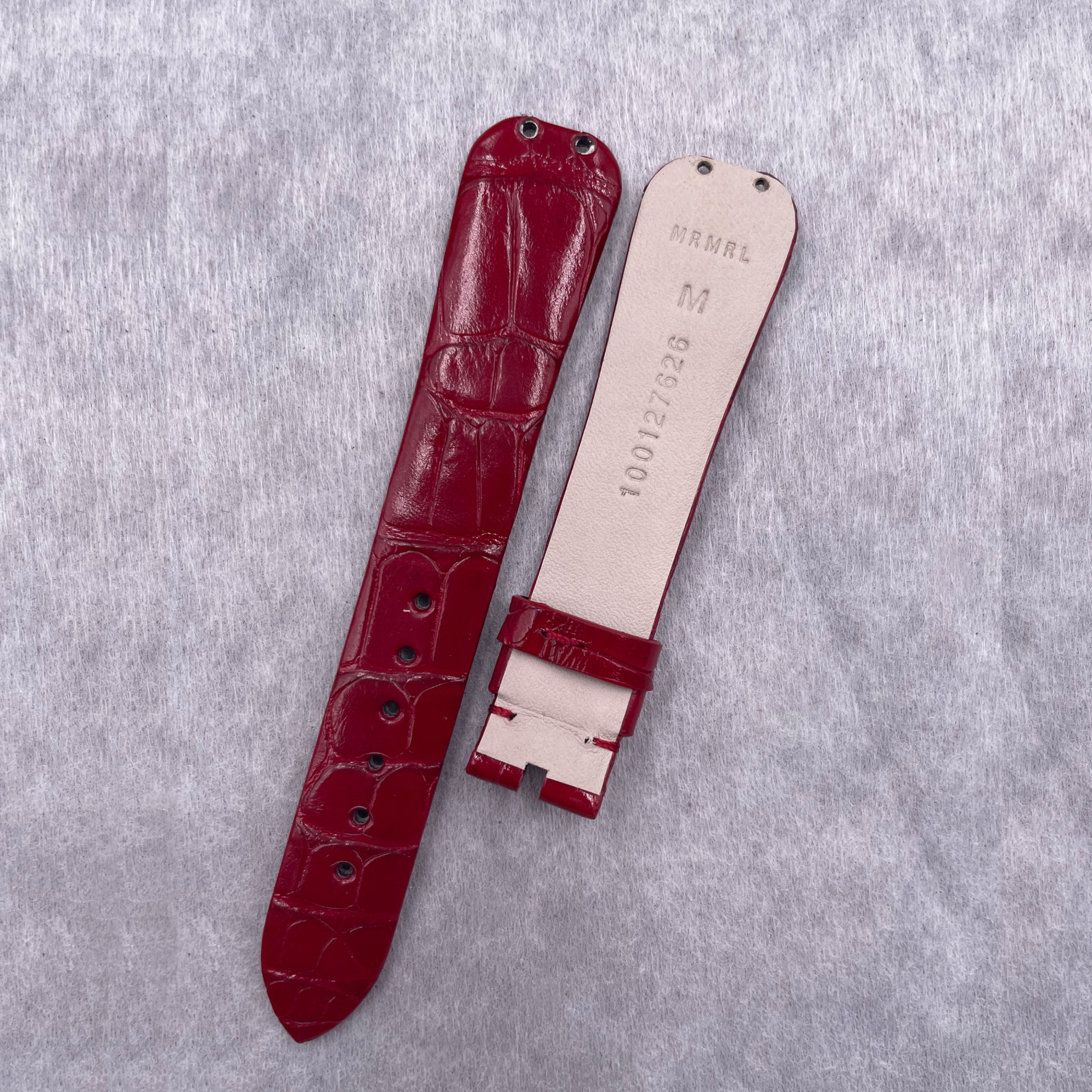 Compatible with BVLGARI DIVAS' DREAM 103119 & 102840, ALLIGATOR leather watch strap