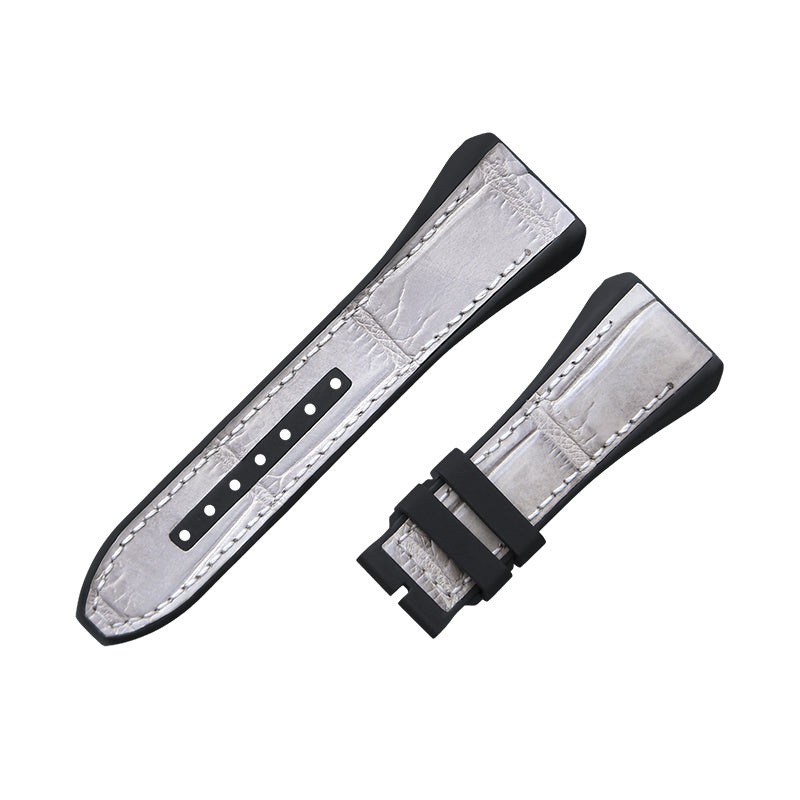 Fits Franck Muller V45 ALLIGATOR strap with rubber insert