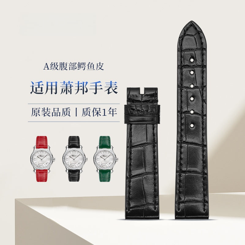 Alligator Leather Watch Strap for Chopard Happy Diamonds 278559-3003