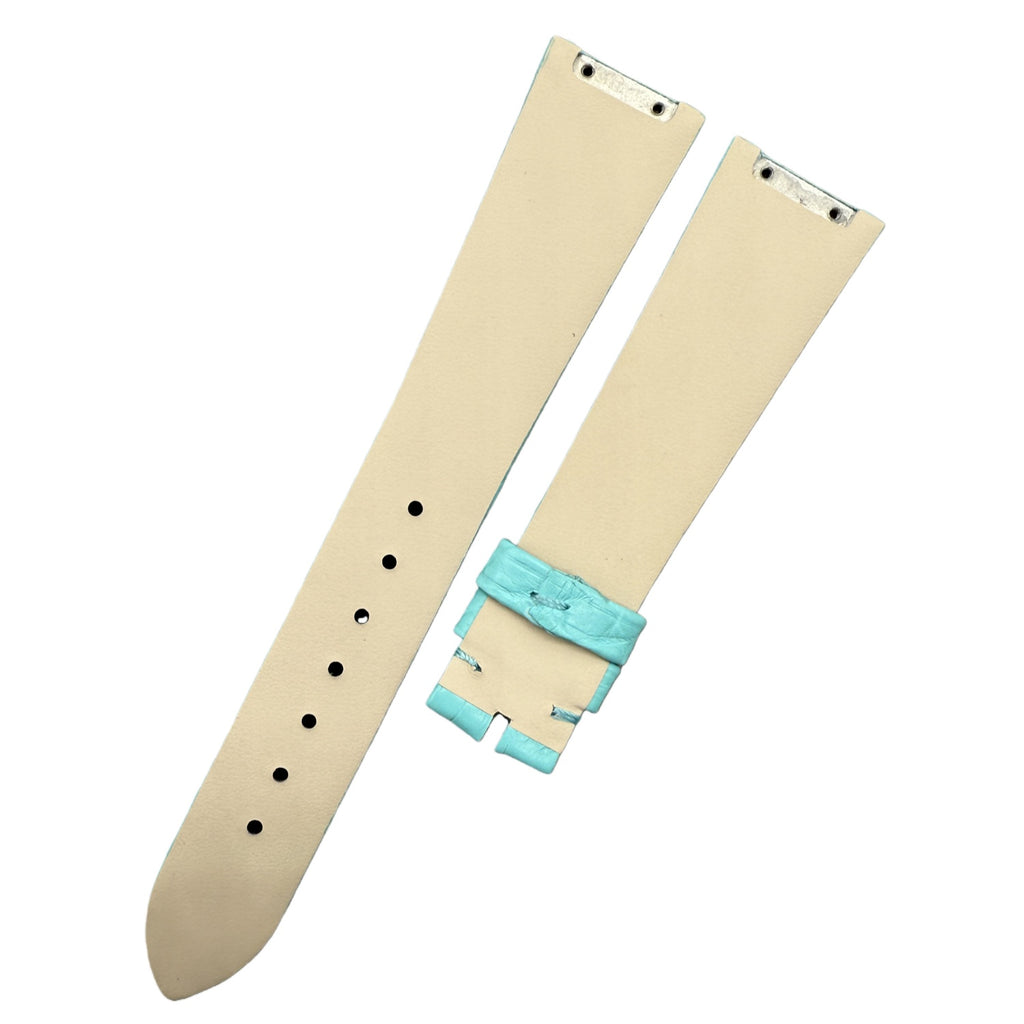 Alligator Leather Watch Strap for BVLGARI LVCEA Series - Women's Tiffany Blue Alligator Leather Watch Strap